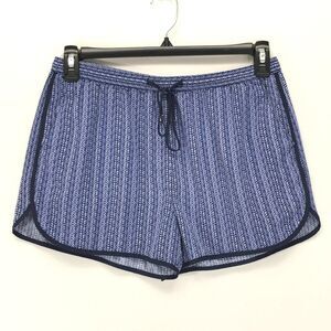 GAP Sunkissed Printed Shorts Women's Small Tie-Front Blue Print Viscose Summer
